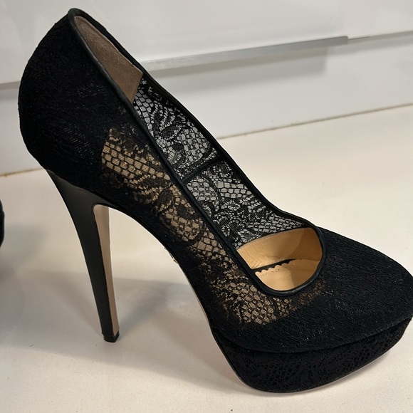NWOT CHARLOTTE OLYMPIA Gothic Immodesty platform pumps. Size 40 (size 9) - Picture 6 of 8